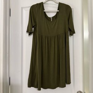 Olive Green Babydoll dress